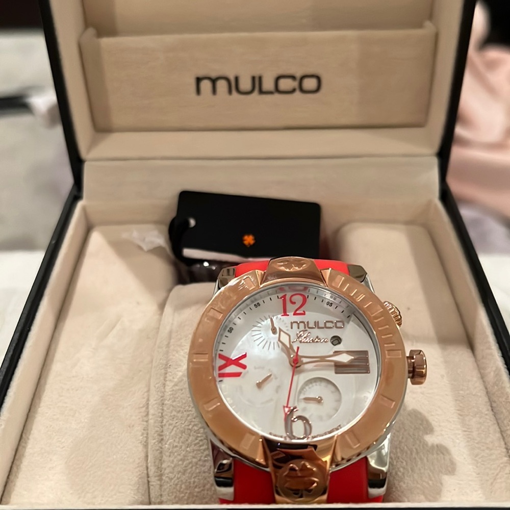 red mulco watch - NWT